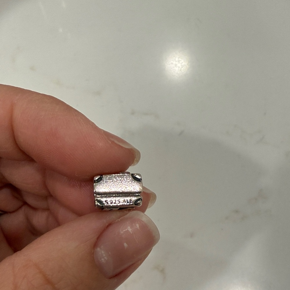 Silver Square Charm - image 2